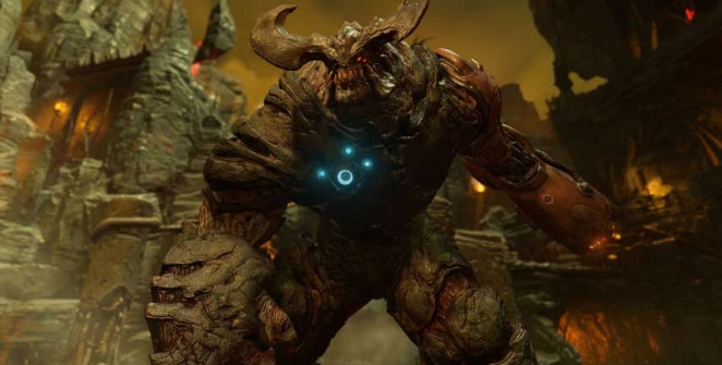 The game looks really fast paced, and the style is classic Doom-style. The weapon list was leaked yesterday - and we wrote about it as well: plasma rifle, rocket launcher? Yep, definitely having some nods towards older id Software games there.