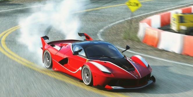 Interesting tidbit: Rustchynsky is using the Ferrari FXX-K car in the video. Is it an underhanded punch at Kunos Simulazioni's Assetto Corsa, which will feature the same car on the box art?