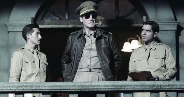 As for the impending hack attack, we'll be sure to keep you posted if anything happens to the studios that release Operation Chromite, and take a look at a photo of Liam Neeson as General MacArthur below.