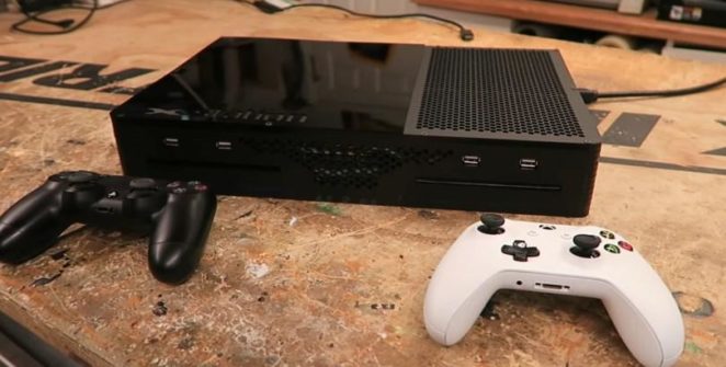 Edward Zarick, also known as Edsjunk, is unstoppable: he built Sony's and Microsoft's console into a single case, meaning that the XStation requires just a single HDMI output and also just one internal power supply. The monstrosity doesn't seem to have overheating issues.