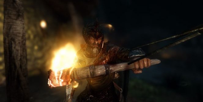 A torchlight in Todd Howard's game, The Elder Scrolls V: Skyrim.