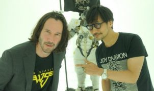 Another popular figure, Keanu Reeves has visited Hideo Kojima's studio.
