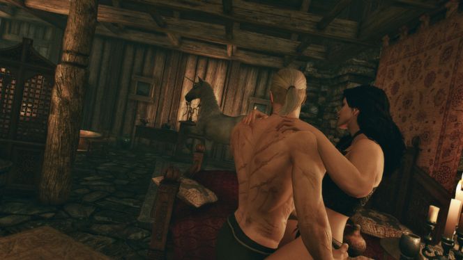 Geralt of Rivia was never fully nude even in The Witcher 3, as the rating boards didn't necessarily accept nudity for the protagonist.