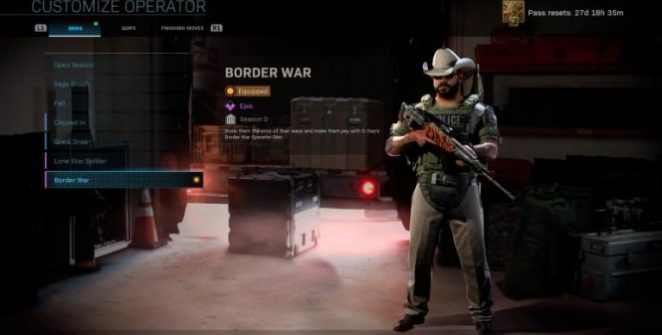 The Border War skin seemed to allude to the situation on the border between the United States and Mexico.