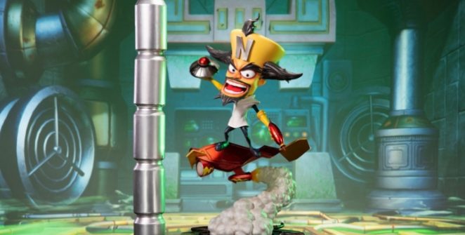 The infamous villain of Crash Bandicoot 4 has been given a luminous, 55cm small statue. Its measurements are 55 cm high, 30 cm long and weigh 4 kilos.