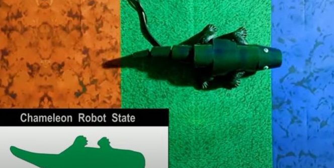 TECH NEWS - Korean engineers have built a soft-bodied robot that can change colour like a chameleon to blend in with its surroundings.