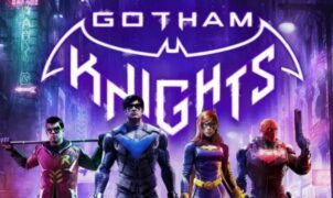 Batgirl, Nightwing, Red Hood and Robin, the main characters in the promotional key art for Gotham Knights.
