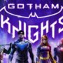 Batgirl, Nightwing, Red Hood and Robin, the main characters in the promotional key art for Gotham Knights.