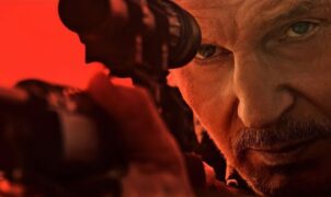MOVIE REVIEW – Liam Neeson’s action movie career just won’t stop: this time, the 69-year-old star is a long-retired Marine “protecting” a Mexican boy with a sniper rifle (the film’s original title was The Sniper).