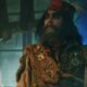 MOVIE NEWS - The unrecognisably masked Johnny Depp has recently been sporting a Jack Sparrow-style look in a live-action short film for a video game called Seas of Dawn.