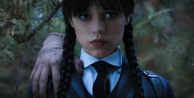 In Wednesday, it's less important that she's an Addams (played by "X" star Jenna Ortega) and more important that her name and clothes are recognizable when you scroll through Netflix's crowded home screen.