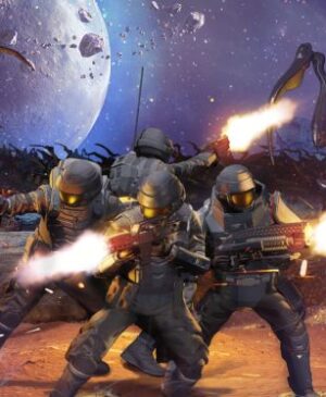 Starship Troopers: Extermination features twelve of you against tons of Bug.