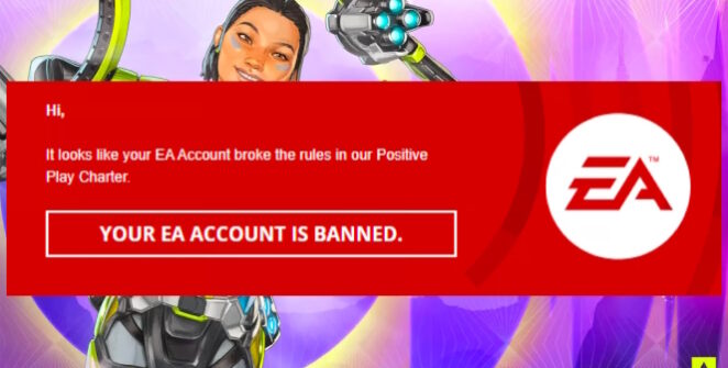 An Apex Legends player has apparently been permanently banned from all EA games for writing 