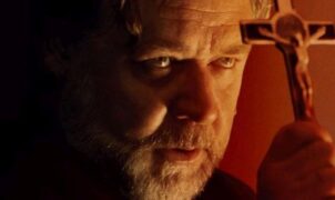 MOVIE REVIEW - Russell Crowe, the fallen former superstar who has already played an exorcist priest in a horror film, now portrays another washed-up former star who again takes on the role of an exorcist priest in a horror film within another horror film.