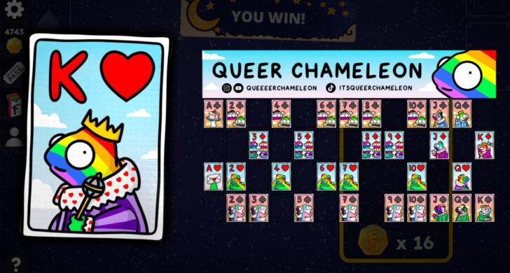 It is a solitaire game, but the Russian government disliked its artistic elements and had it removed from Steam.