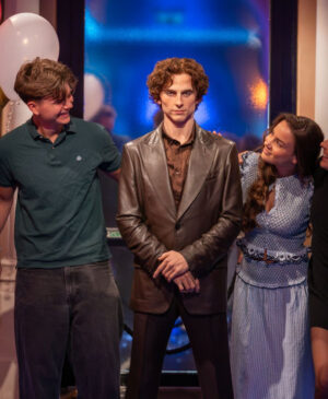 Timothée Chalamet Arrives in Budapest as His Wax Figure Reunites With Zendaya